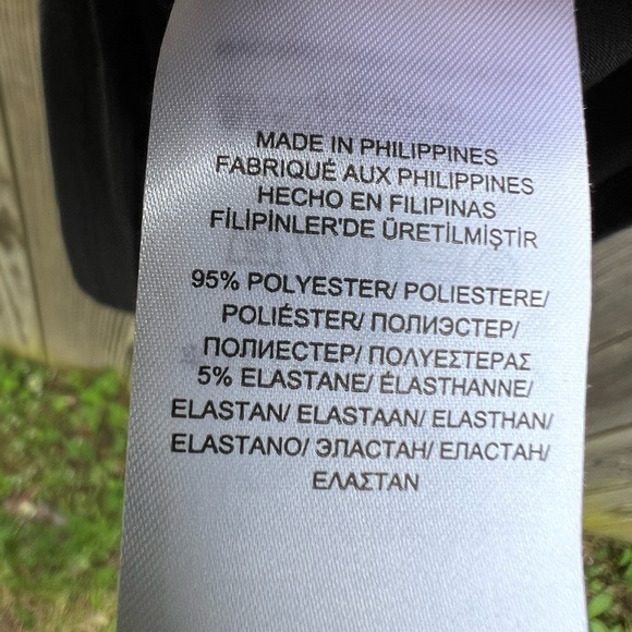 RALPH LAUREN Little Black Cocktail Dress Ruched waist Split Sleeve size 8 - Picture 9 of 13